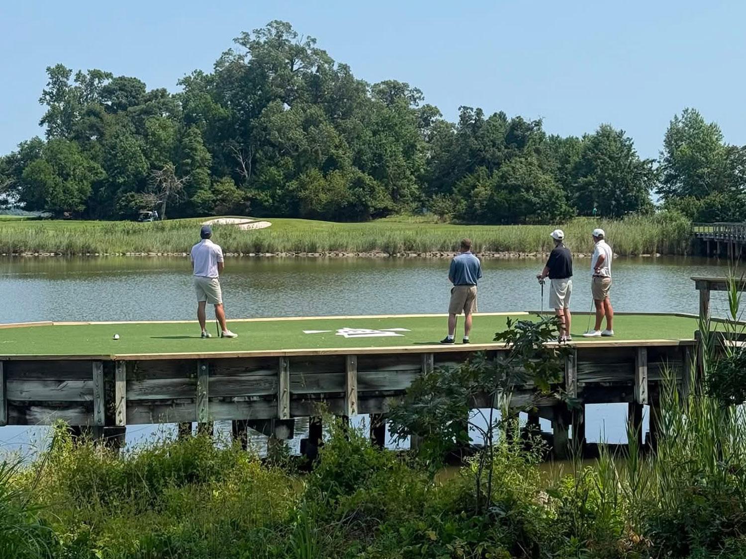 Players on the course