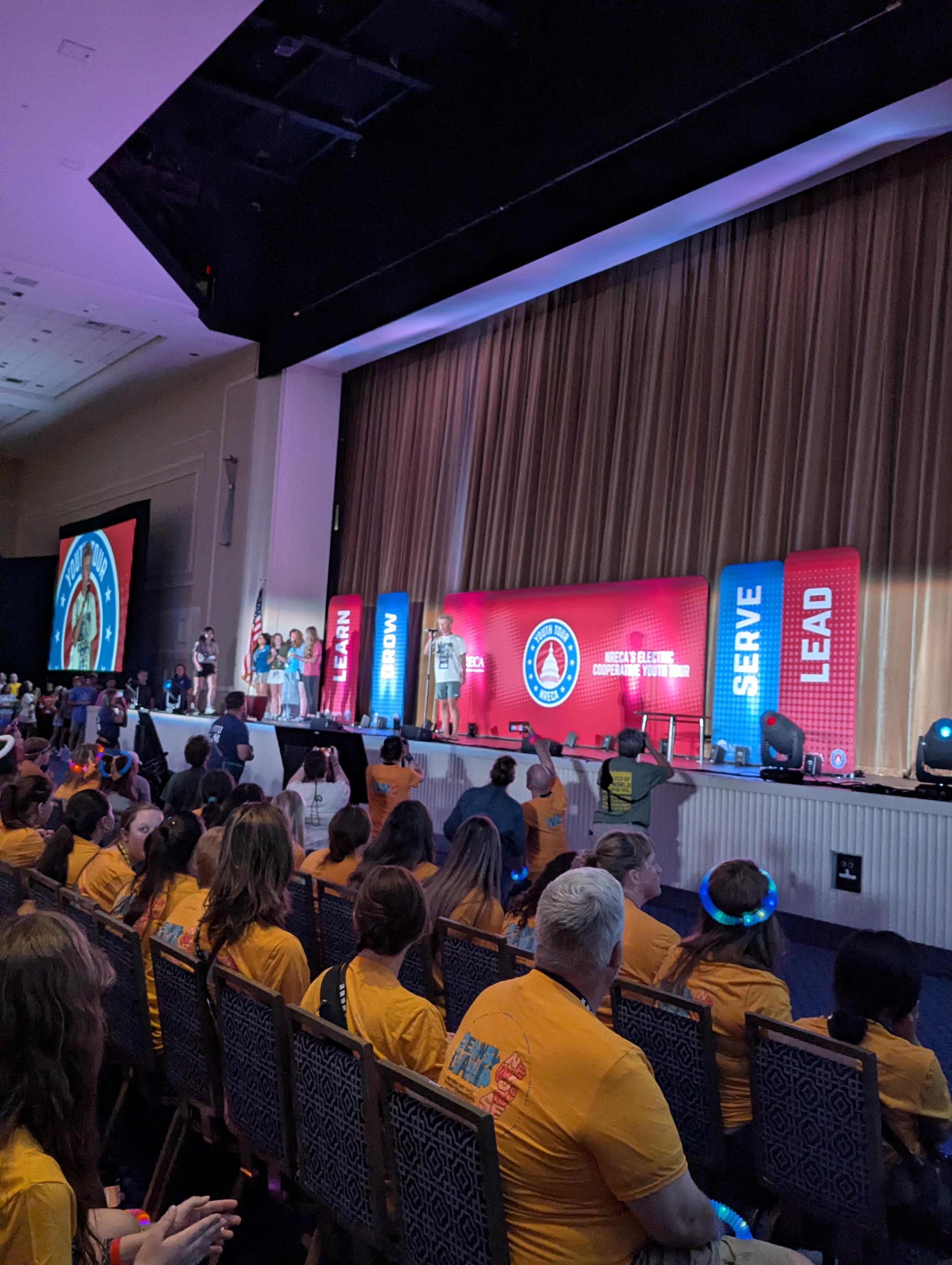 Youth Tour opening ceremony