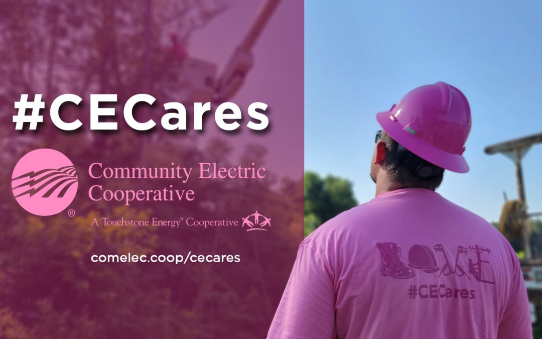 Community Electric Cooperative and RECORE Team Up in Pink